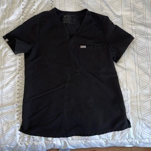 Figs technical collection scrub top in black size medium